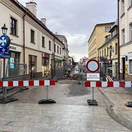Przebudowa ul. Grunwaldzkiej w Rzeszowie [grudzień 2023] - fot 1